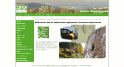 Desktop Screenshot of dav-main-spessart.de